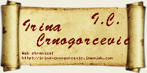 Irina Crnogorčević vizit kartica